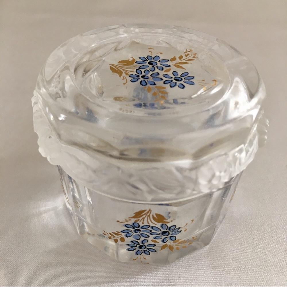 Venetian Crystal Hand Painted Box - NWOT - Picture 2 of 6